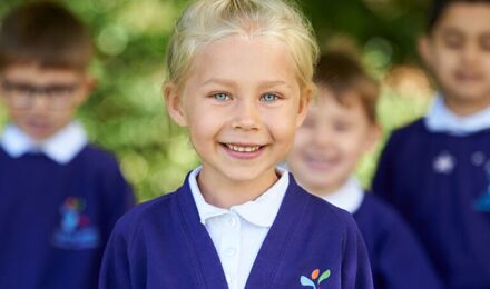 Child smiling to camera